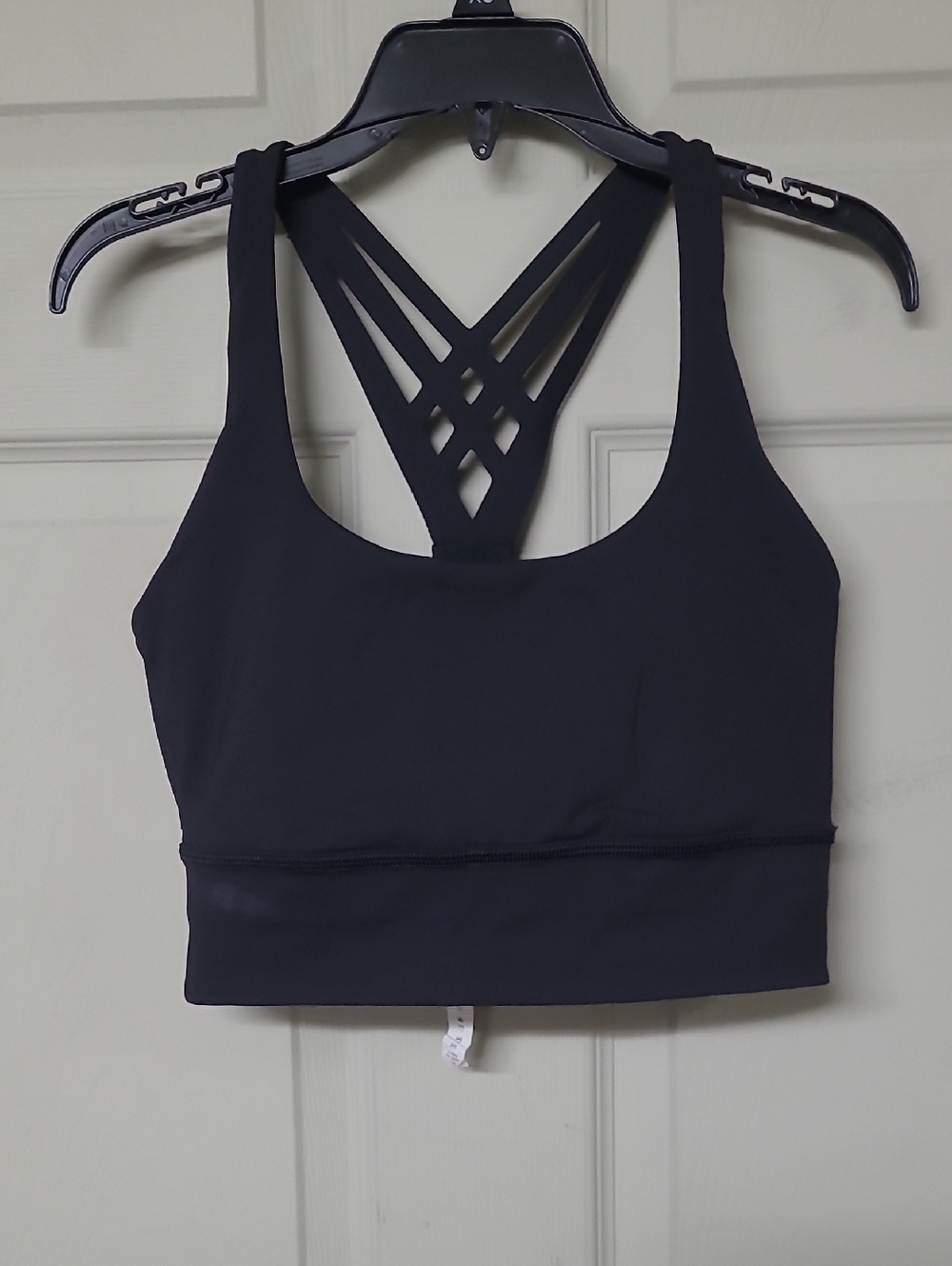 Lululemon Black Strappy Racerback Sports Bra - Size 8 GUC